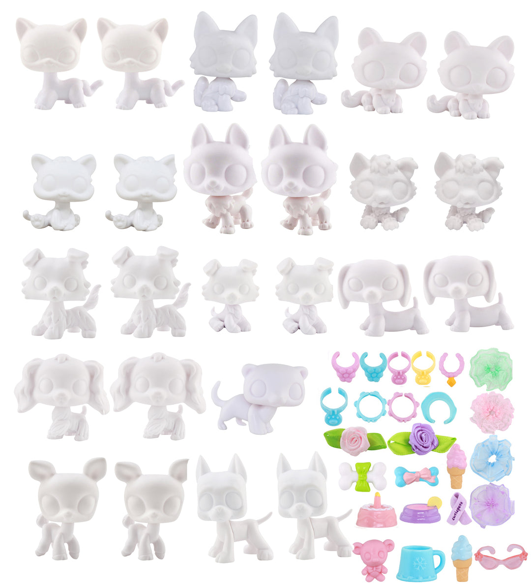 lpsloverqa white base lot of 25