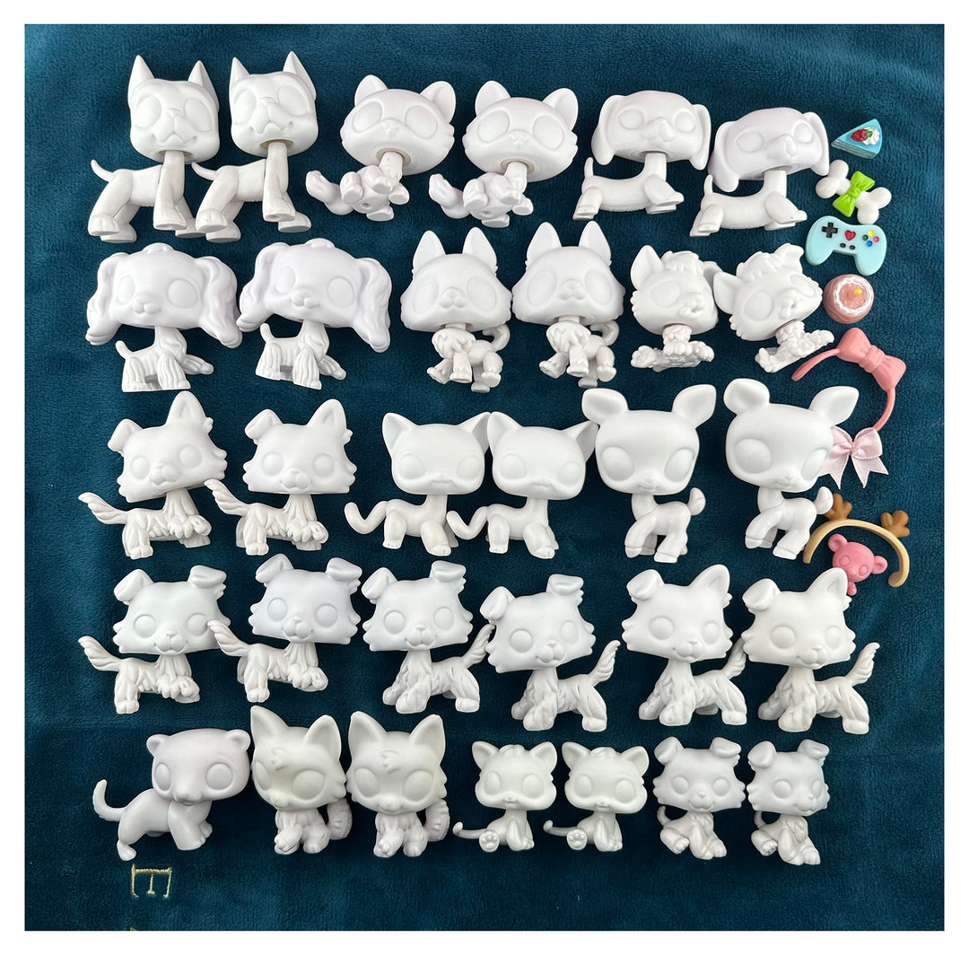 random 5 pc lps white base