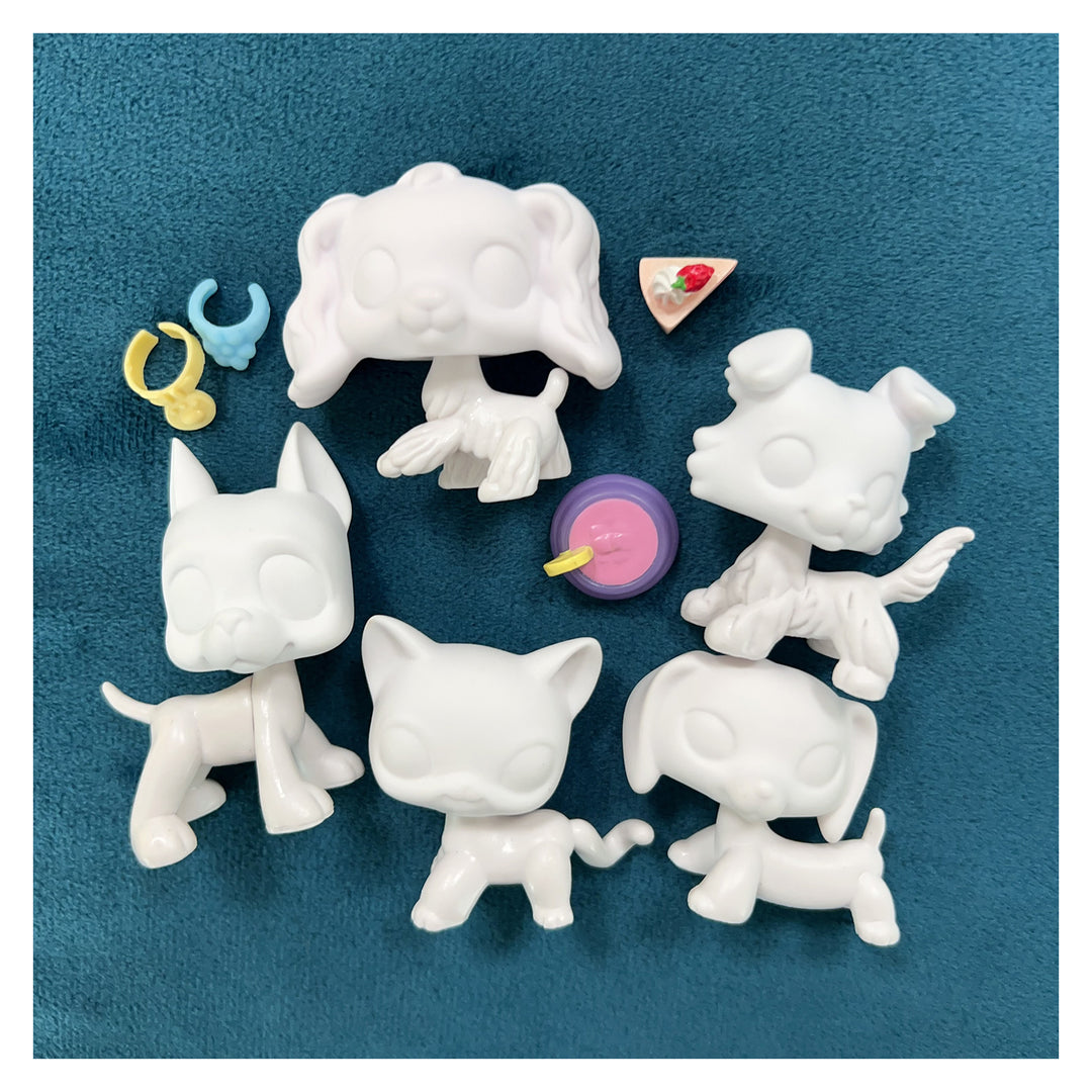 random 5 pc lps white base